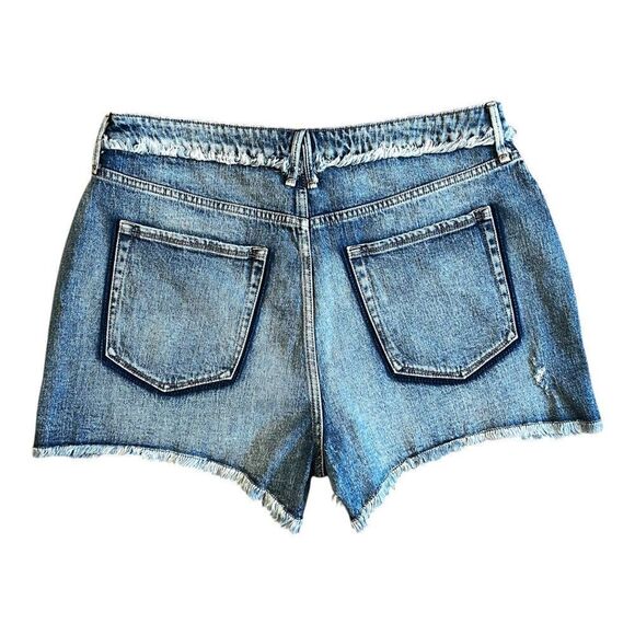 Good American Short Bombshell Shadow Pocket High Waist Button Fly 15/34 - Picture 6 of 7